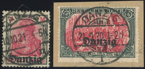Freie stadt danzig 1920 - stadt, m