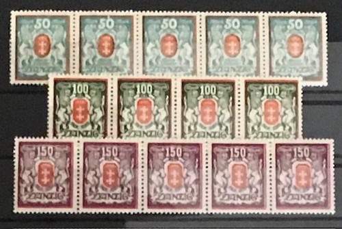 Briefmarken freie stadt - briefmarken,