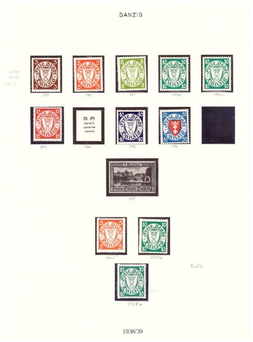 Freie stadt danzig - stadt, 1938/39
