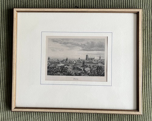 Original stahlstich danzig - stahlstich, –