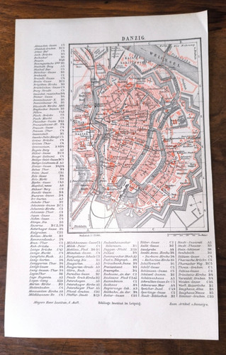 Historischer stadtplan 1899 - historischer, "