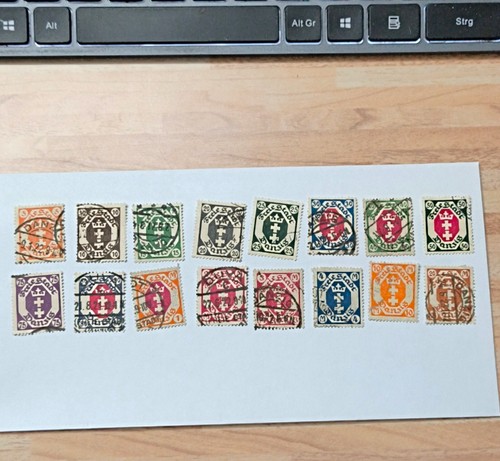 Freie stadt danzig briefmarken - stadt,