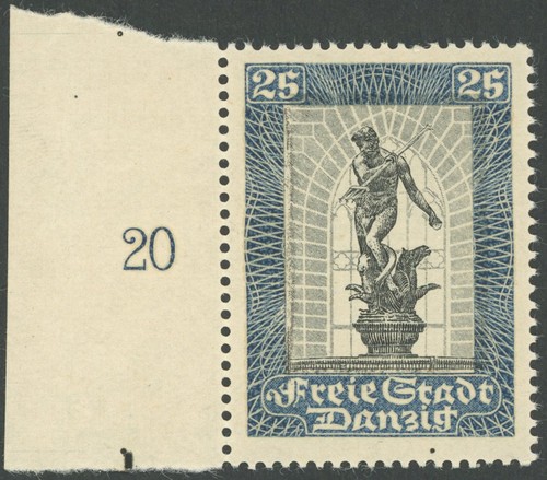Freie stadt danzig - stadt, 1929,