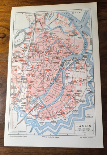 Historischer stadtplan 1905 - stadtplan,