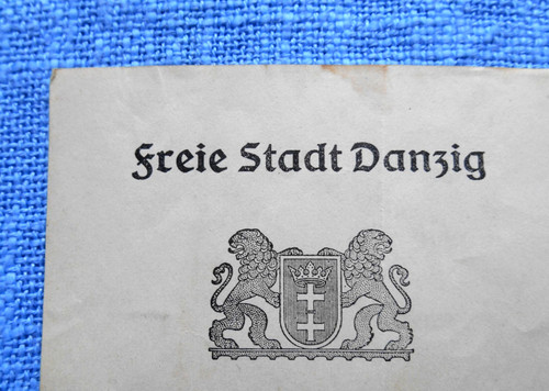 Geburtsurkunde freie stadt - ",