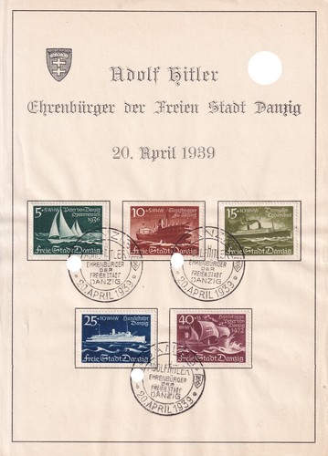Freie stadt danzig 1938 - danzig, whw