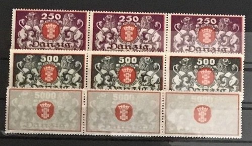 Briefmarken freie stadt - briefmarken,