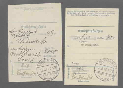 Einleferungsschein o - 2, einleferungsschein,o