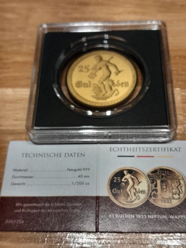 Goldmünze gulden 1923 freie - 5,