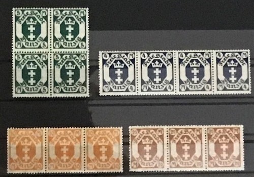 Briefmarken freie stadt - briefmarken,