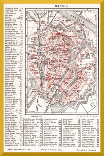 Danzig historischer stadtplan - +historischer,