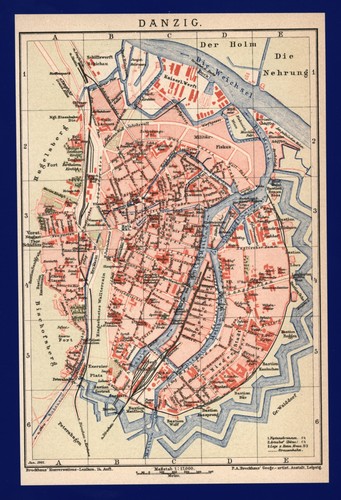 Stadtplan 1901 danzig - 1901,