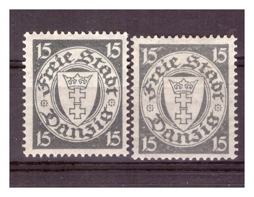 Freie stadt danzig - stadt, 1924,