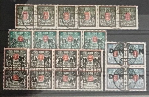 Briefmarken freie stadt - briefmarken,
