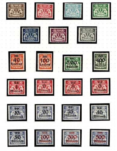 Briefmarken freie stadt - briefmarken,