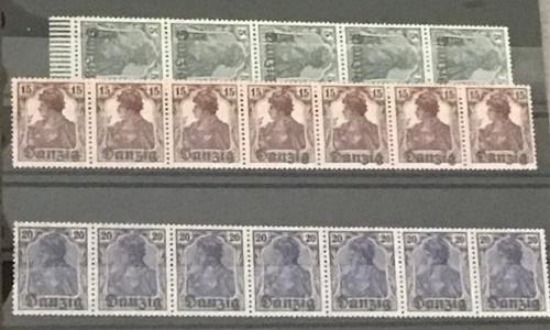 Briefmarken freie stadt - freie,