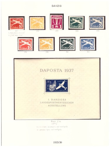 Freie stadt danzig 1935 - freie, 1935/39