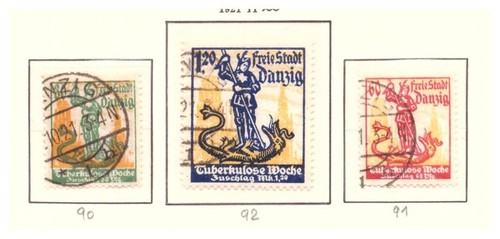 Freie stadt danzig - danzig, 1921,