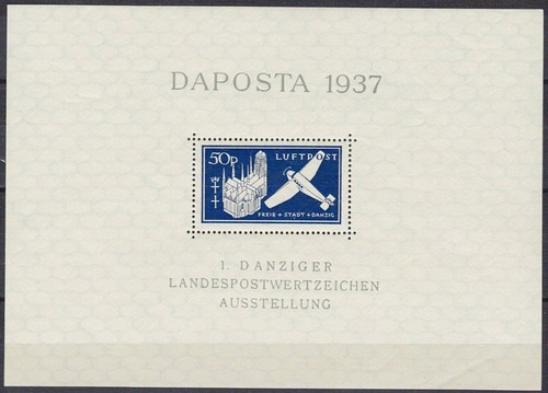 Danzig block postfrisch mit - block,