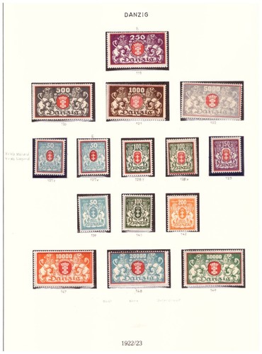 Freie stadt danzig 1922 - stadt, 1922/23