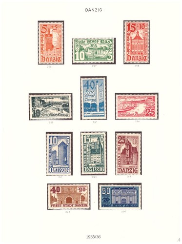 Freie stadt danzig 1935 - freie, 1935/36