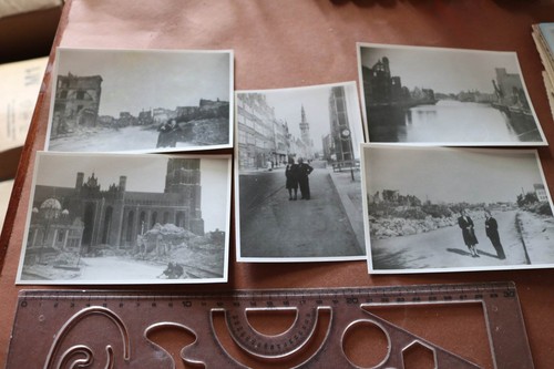 Fünf repro fotos - fünf, zerstörte